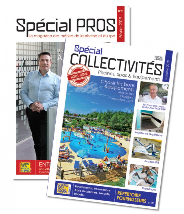 Special Pros and Special Collectivité Magazine professionals pool and spa