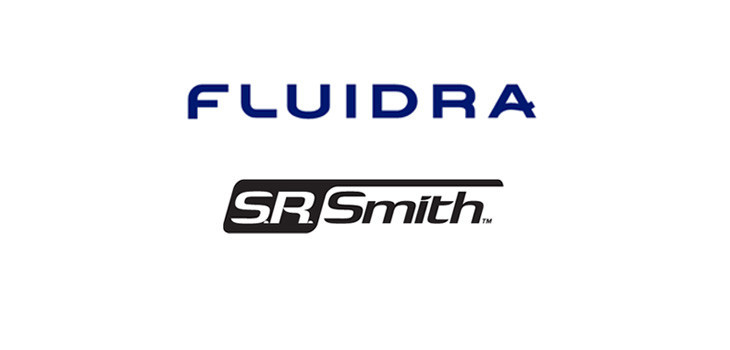 logos Fluidra y SR Smith