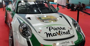 A l'Eau de Source fait venir la Team Martinet by Alméras et sa Porsche sur son stand au salon SETT 2019