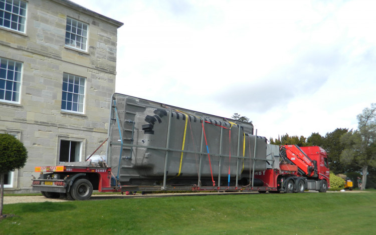 Delivery of a swimming pool from Aqua Technics Pools