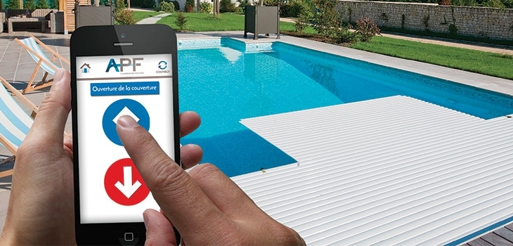 Contrôle distance couverture piscine application APF Connect – Cover Control