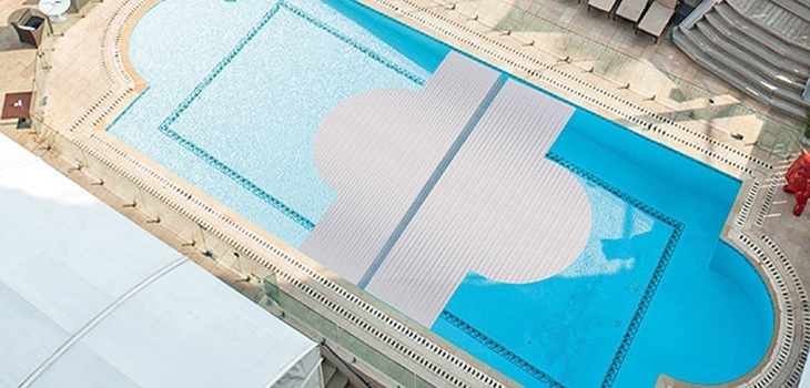 the double shutter for swimming pool BUTTERFLY COVER 