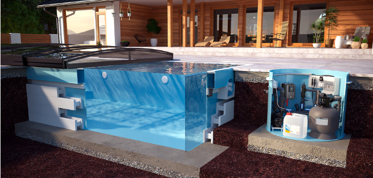 Pool with QBIG BENEFIT technology Albixon