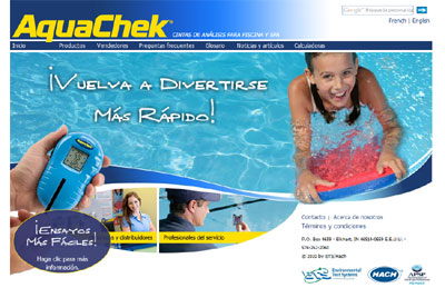 sitio web www.AquaChek.com