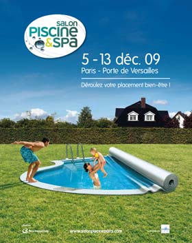 affiche salon de la piscine et du Spa Ã  Paris dÃ©cembre 2009