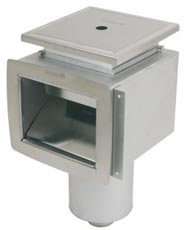 Pahlen : Skimmer de acero inoxidable para piscinas de hormigón