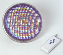 Unterwasserscheinwerfer mit mehrfarbiger LED-Glühlampe