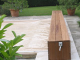 Hors sol avec banc bois