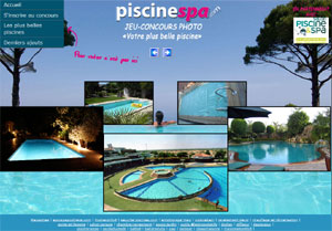 page du jeu concours PiscineSpa.com