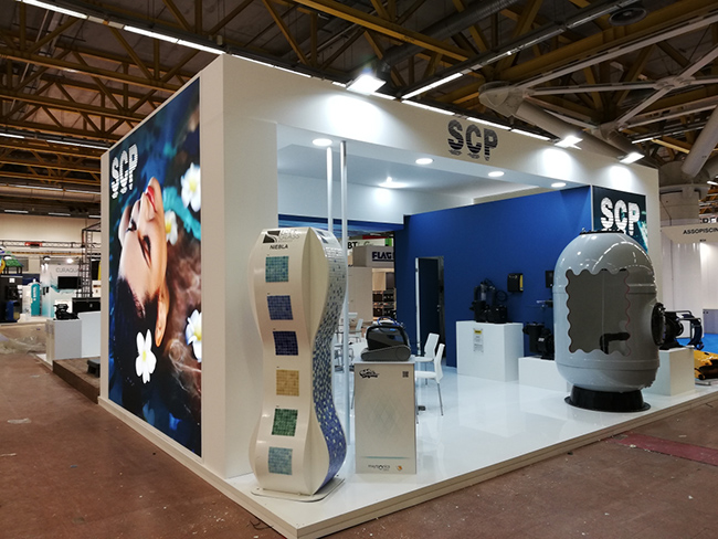 SCP Italy al salone Forum Piscine 2019: Stand