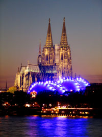 vista della cattedrale di Colonia