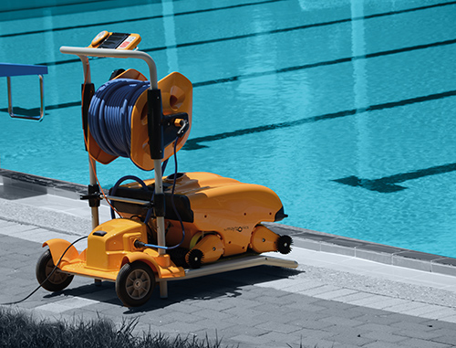 Robot piscines Dolphin avec caddy
