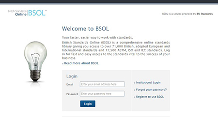 BSOL website homepage