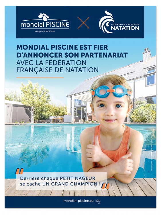 affiche Mondial Piscine partenaire de la FFN