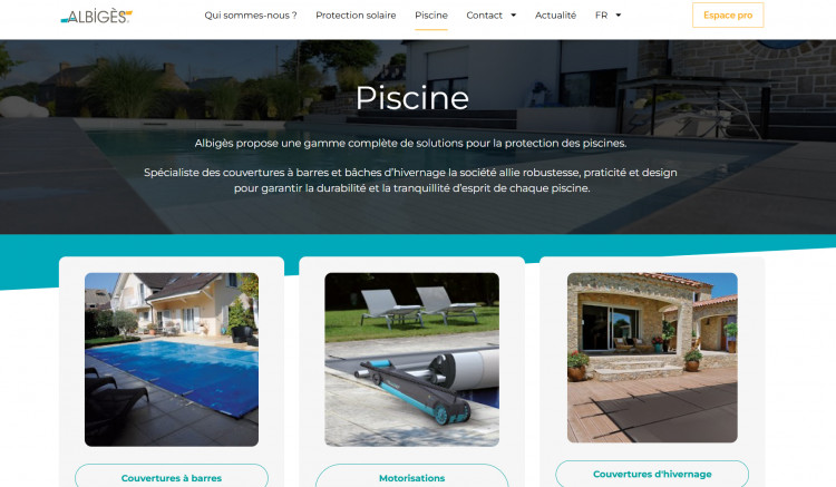Page Piscine Albig&egrave;s