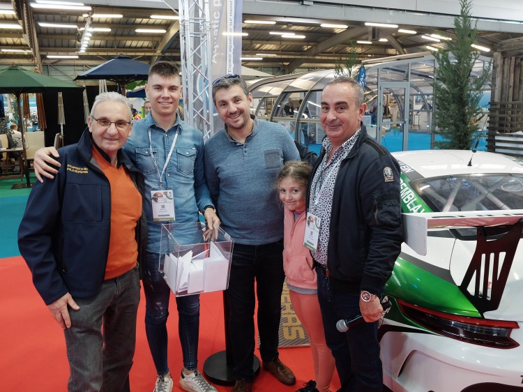 M. Alméras, Marvin Klein, M.Alméras fils et M. Gérard Garcia Salon du SETT 2019