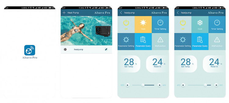 Captures d'écran de l'application Alsavo Pro