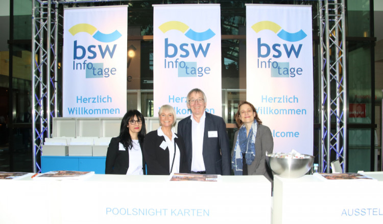 Die Gastgeber des bsw Antonella Fonte, Silke Reiß, Dieter Rangol und Ute Wanschura