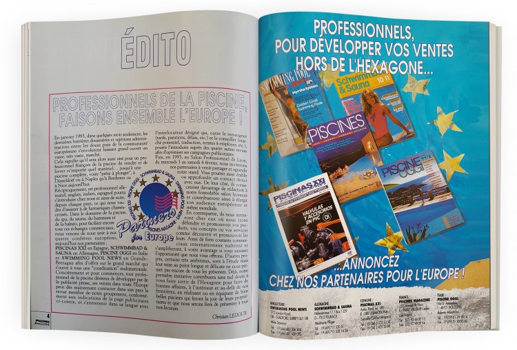Edito Christian Ledoux Piscines Magazine 1992
