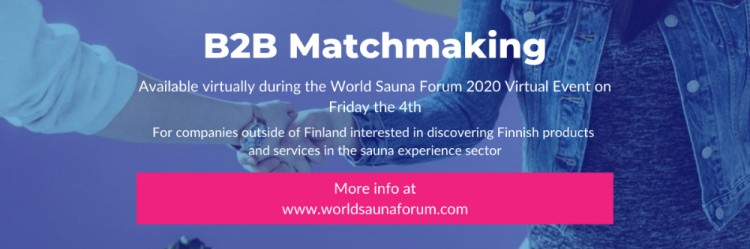 B2B Matchmaking World Forum Sauna 2020