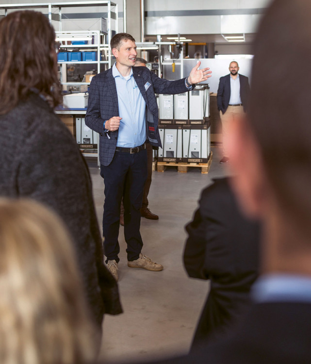 Felix Binder at the inauguration of the new BINDER facilities