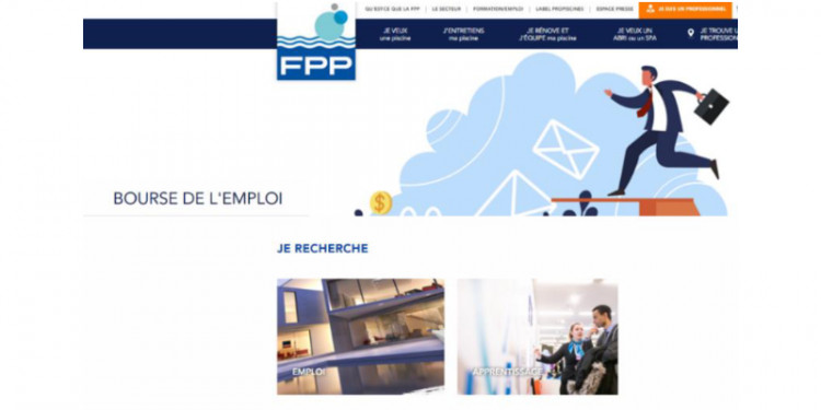 Bourse de l'Emploi dédiée aux métiers de la piscine site propiscine.fr