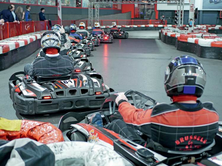 Course de karting de la Nuit des Piscines et du Bien-Être