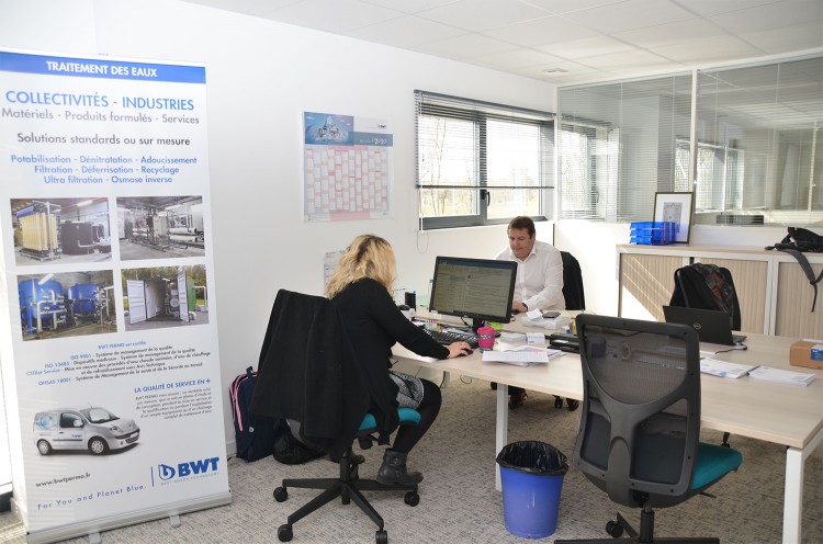 Bureaux des employés de l'agence BWT procopi Bordeaux