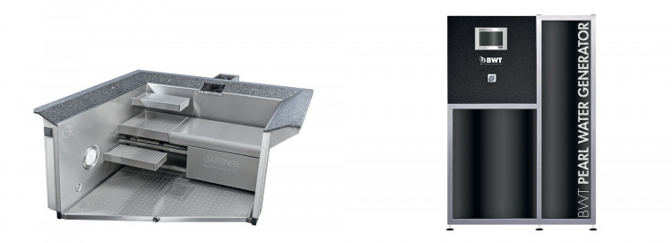 Piscine inox Gassner et Pearl Water Generator BWT