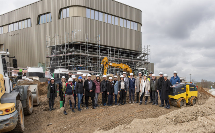 Visite du chantier du futur Rebstockbad &agrave; Francfort