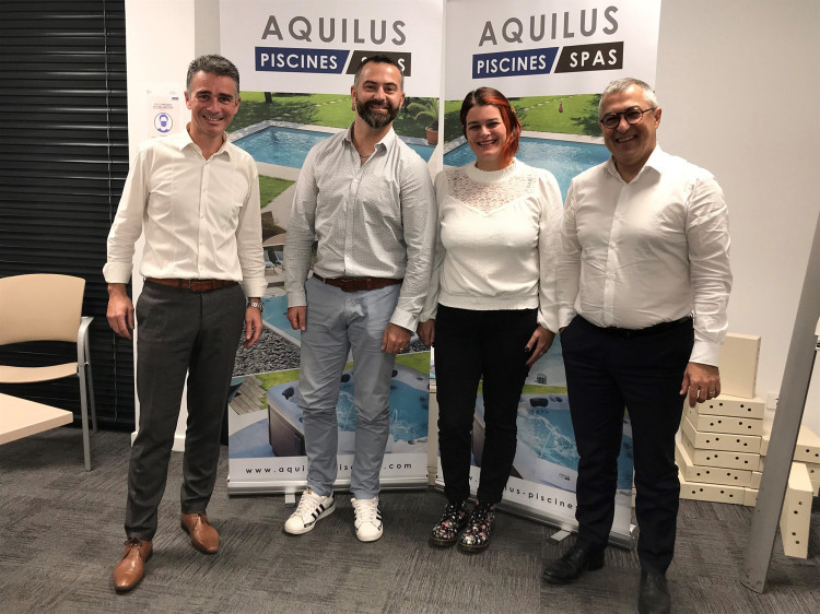 Dirigeants Aquius Brest avec Xavier Fourel