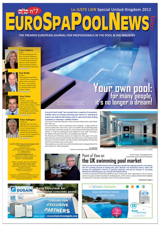 Le JUSTE LIEN Spécial UK 2012 journal Piscine et Spa EuroSpaPoolNews