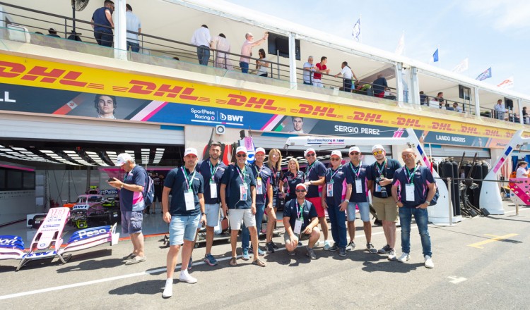 clients BWT PROCOPI paddocks Grand Prix de France Formule 1 Castellet