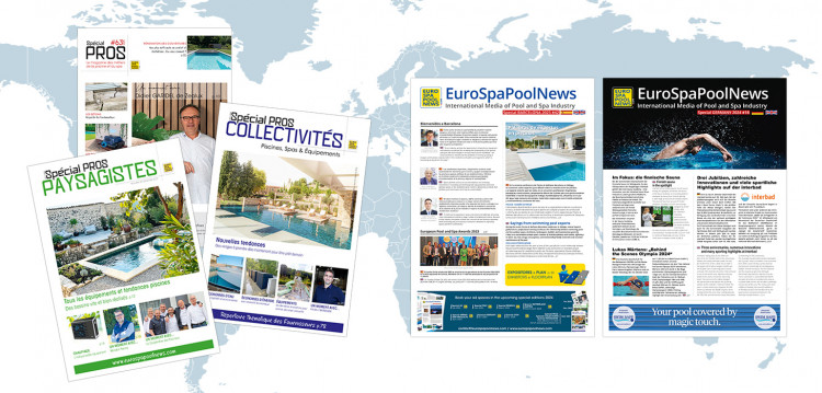 Les éditions EuroSpaPoolNews et Spécial PRos sur les salons professionnels