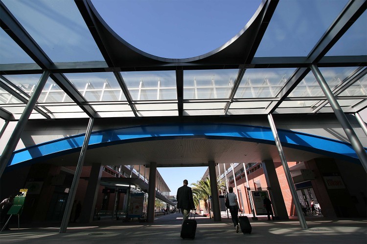 Entrée du salon Tecnova Piscinas à Madrid