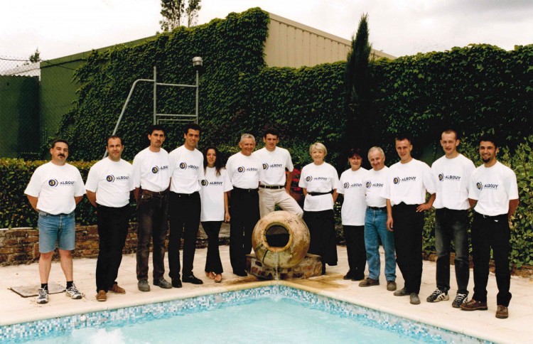 L'équipe SCP France en 1999 à sa création jean Albouy Jean-Louis Albouy