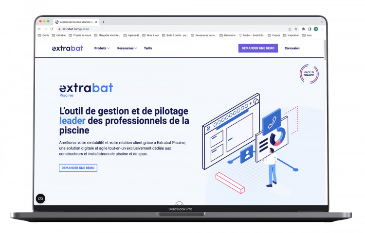 Nouveau site web Extrabat Piscine