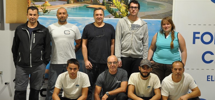 Formation pose membrane armee piscine St Formation groupe stagiaires