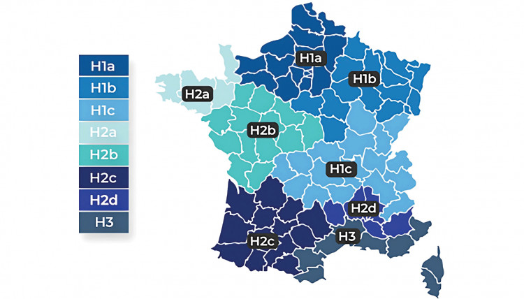 Carte de France Impact abri de piscine