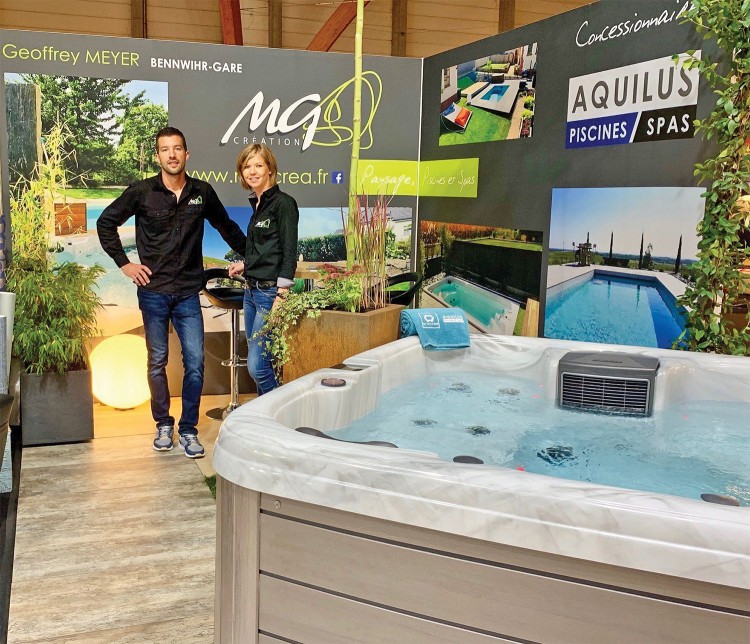 Geoffrey Meyer et Claudia Vogel Aquilus Piscines Spas Colmar