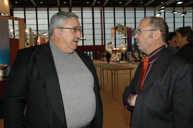 Henri Peruchon et Loïc Biagini salon Piscine 2004 Lyon