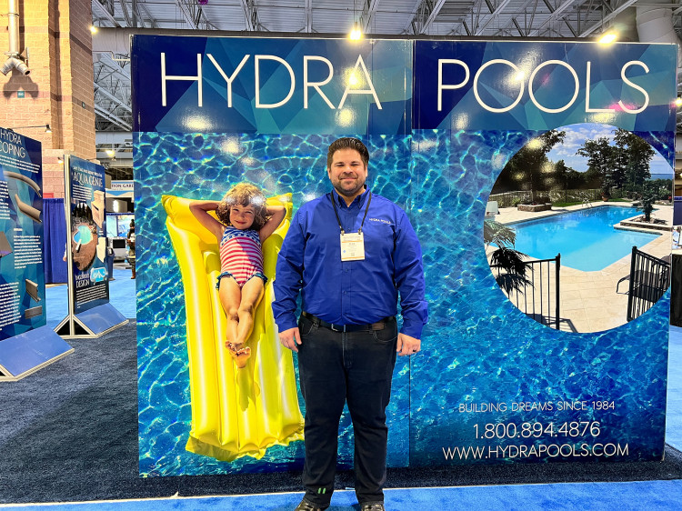 Hydrapools stand Pool&Spa Show ©EuroSpaPoolNews 2022