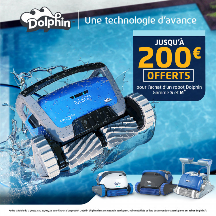 Image pour la campagne digitale Dolphin 2023 Bon d'Achat robot 