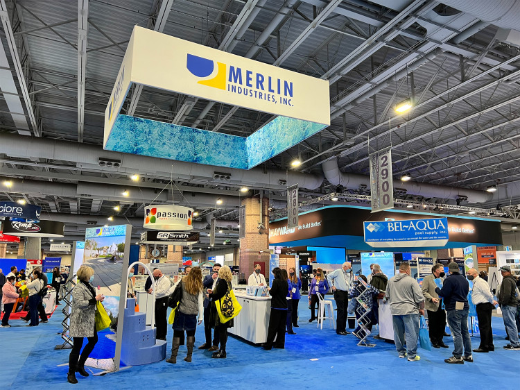 Merlin stand Pool&Spa Show ©EuroSpaPoolNews 2022