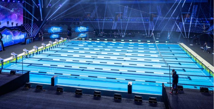 Una delle due piscine Myrtha Pools per le ISL a Las Vegas 