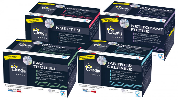 Format pastille ultra concentré produit traitement eau Ocedis