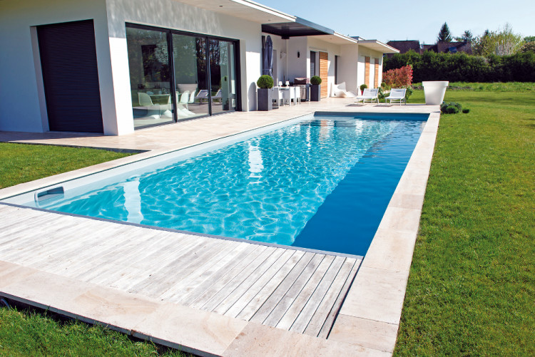 Piscine réalisée avec le procédé Unibéo