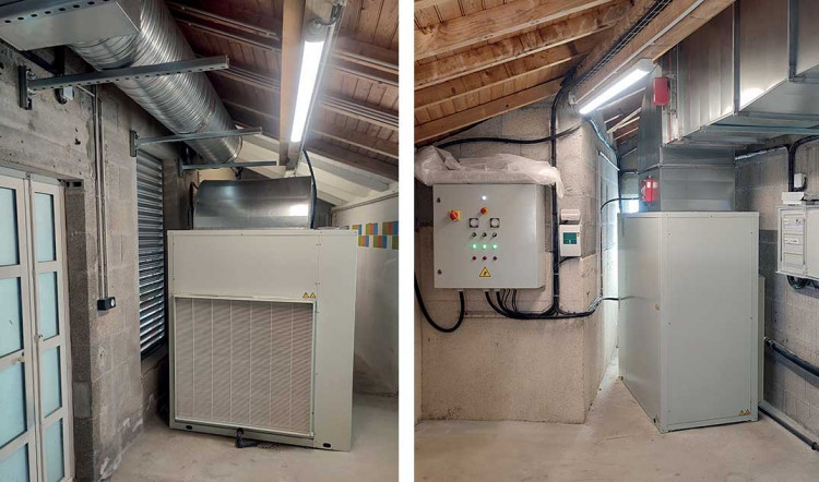 pompes &agrave; chaleur RAK Inverter et d&eacute;shumidificateurs gainables DPG-BC 950.