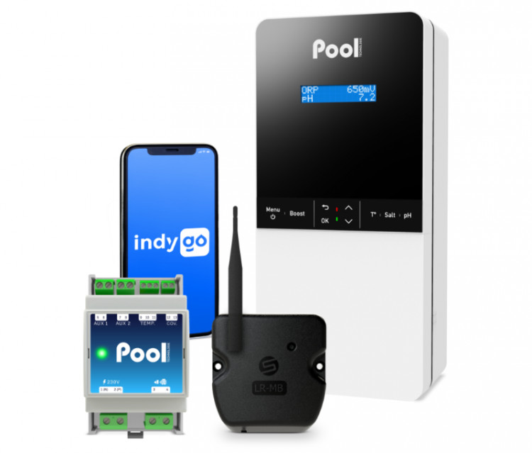 Justsalt® Pro et le kit piscine connectée Indygo® (Pool Command et LRMB LORA) Pool Technologie