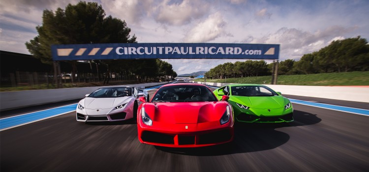 Ferrari et Lamborghini Circuit Paul Riccard